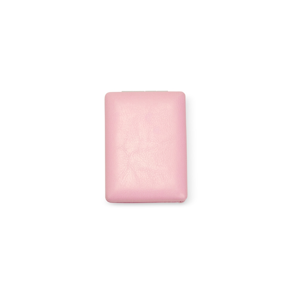 Espelho Duplo PU ROSA