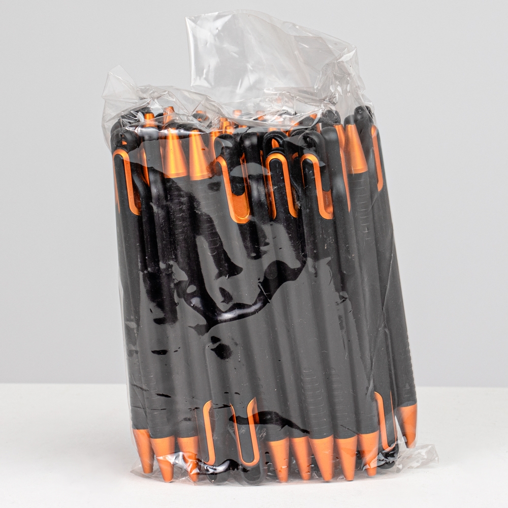 Pacote com Caneta Plastica LARANJA