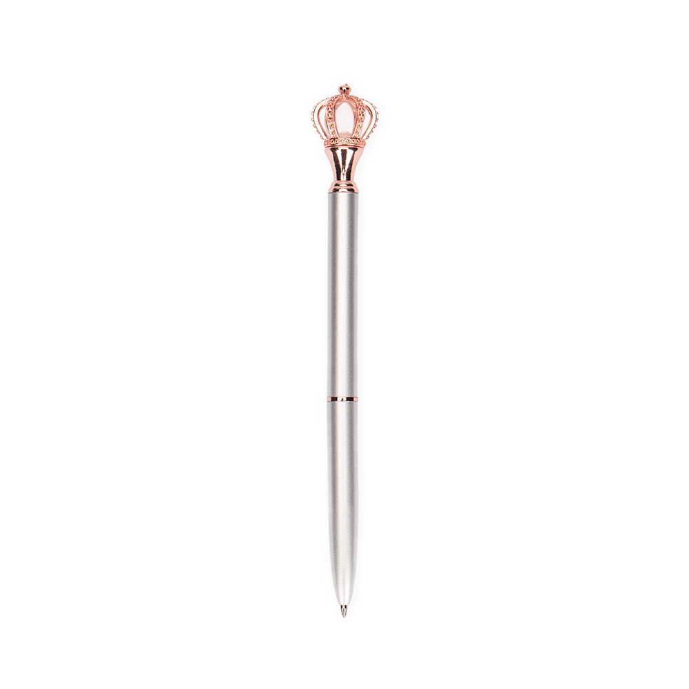 Caneta Metal Coroa PRATA