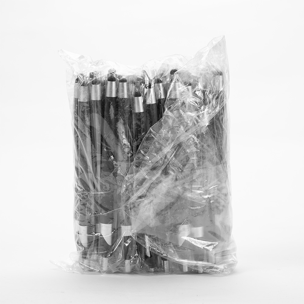 Pacote com Caneta Plastica Touch PRETO