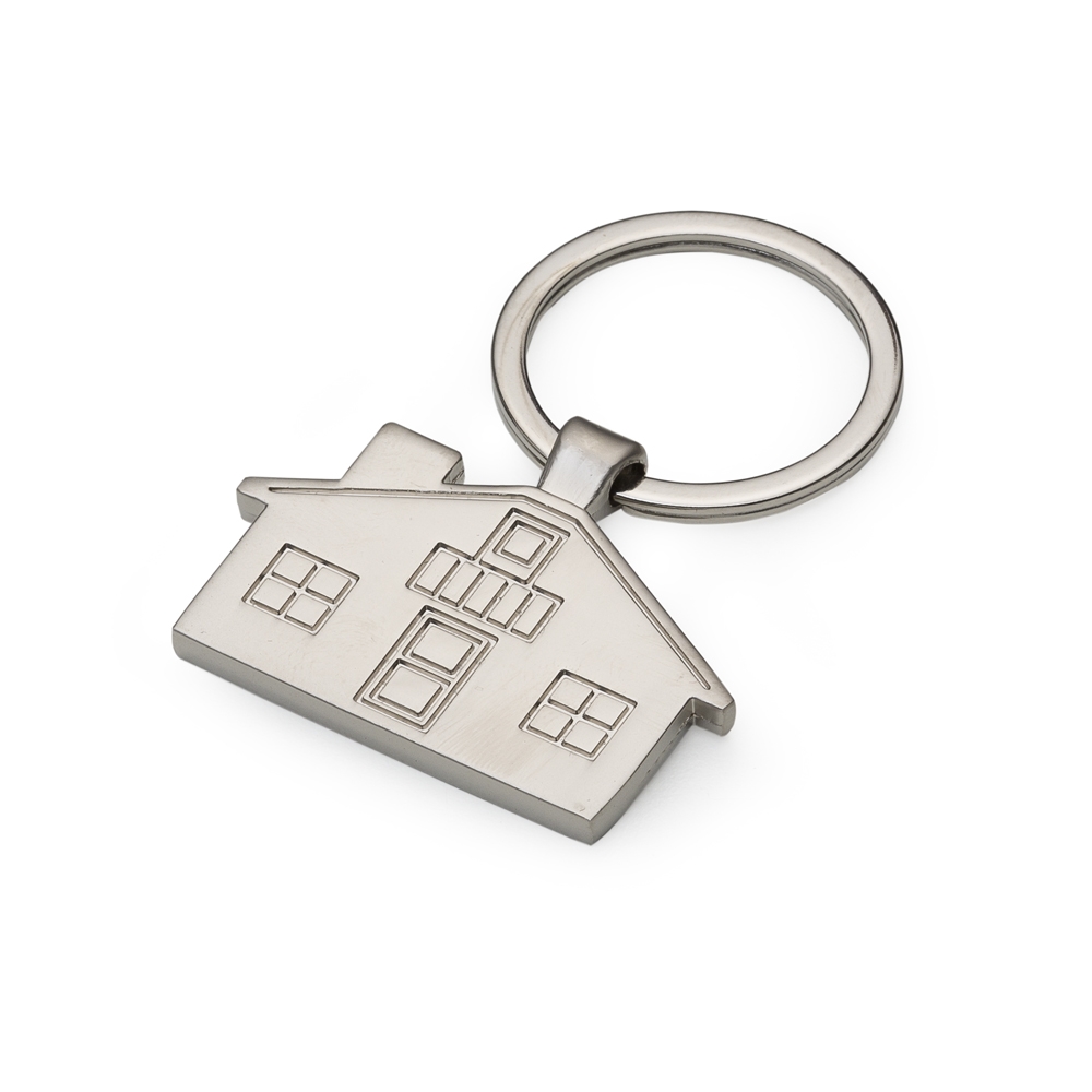 Chaveiro Metal Casa PRATA 4092d1