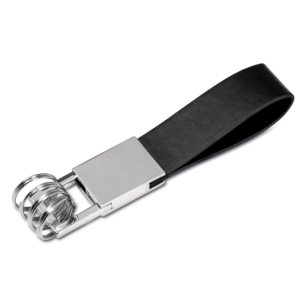 Chaveiro Metal Argolas PRETO