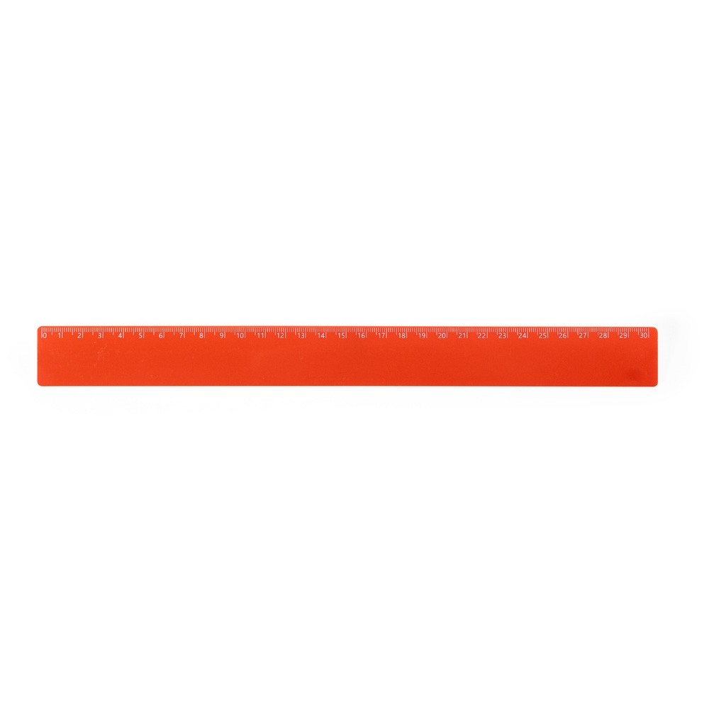 Regua Plastica 30cm LARANJA