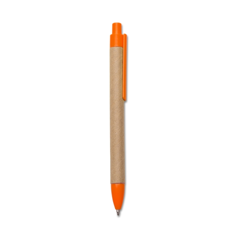 Caneta Ecologica Papelao LARANJA