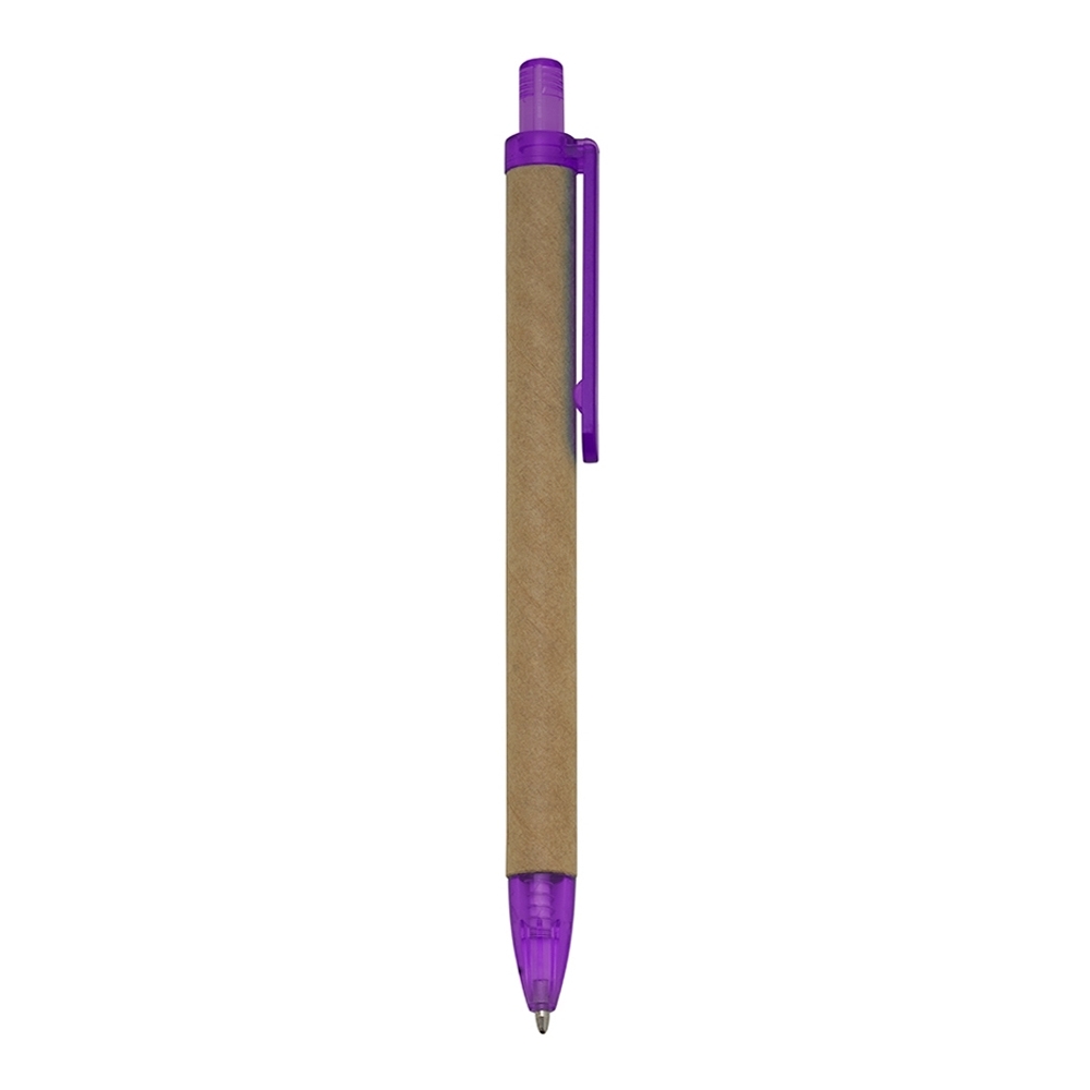 Caneta Ecologica Papelao ROXO