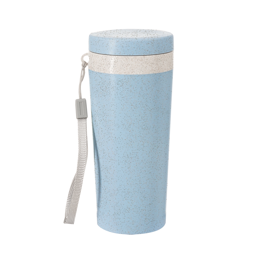 Copo Fibra de Bambu 350ml AZUL