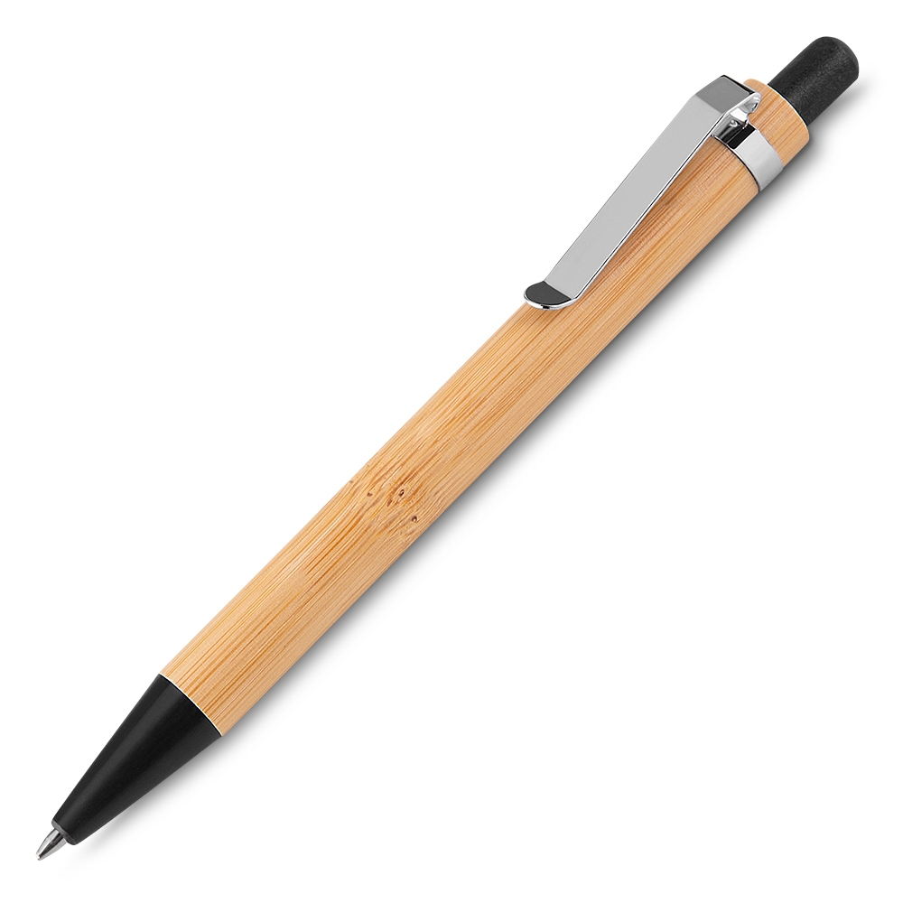 Caneta Ecologica de Bambu com Estojo PRETO