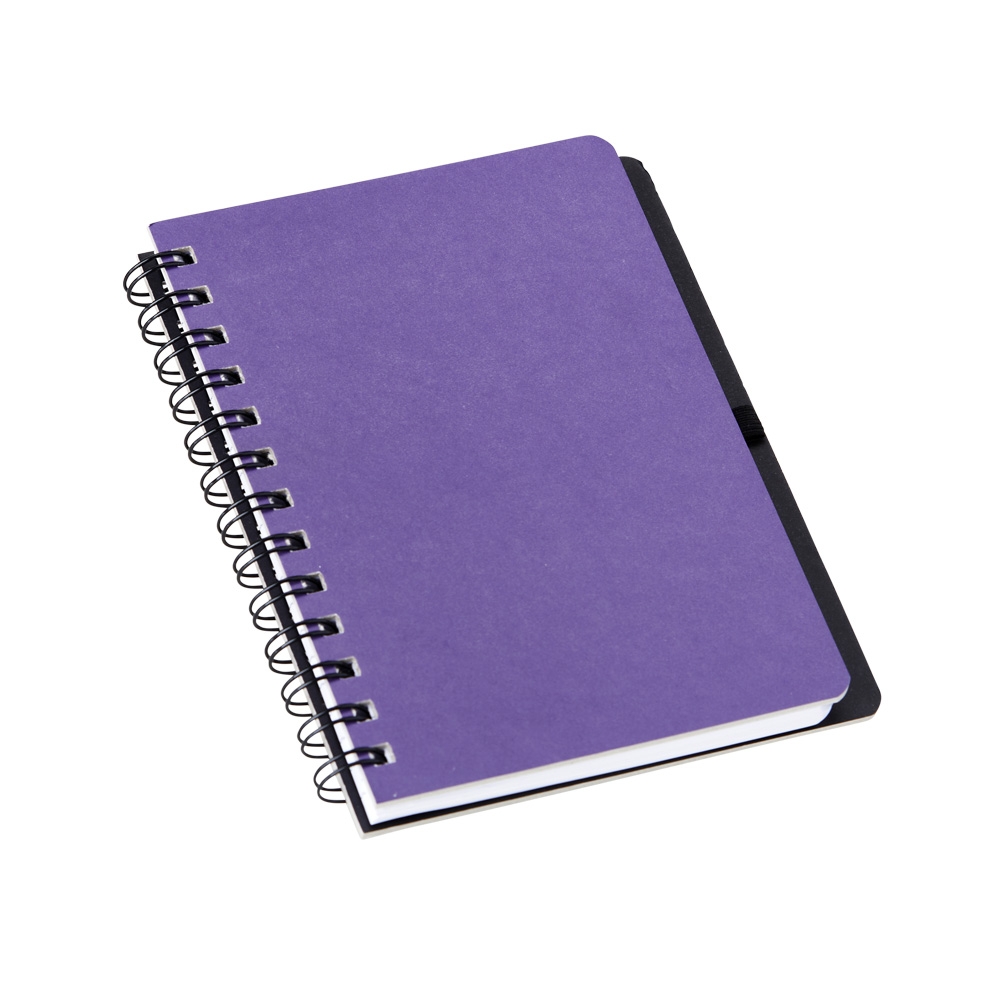 Caderneta em Kraft com Porta Caneta ROXO