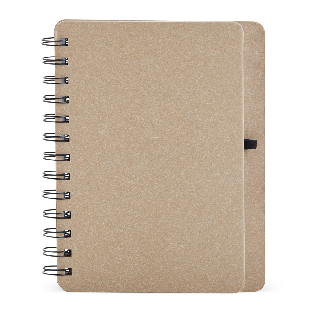 Caderneta Kraft B6 com Porta Caneta BEGE