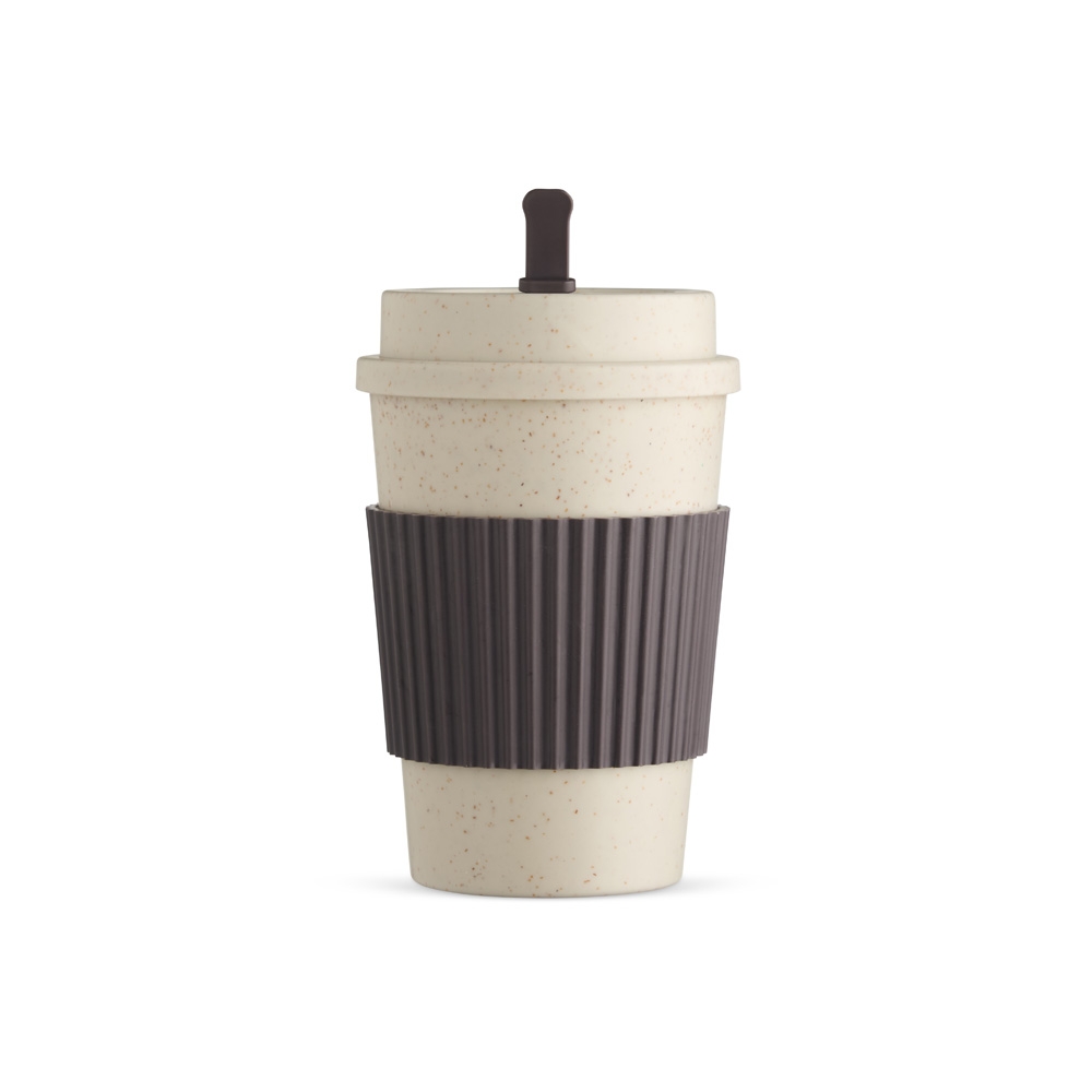 Copo Fibra de Trigo 450ml CINZA