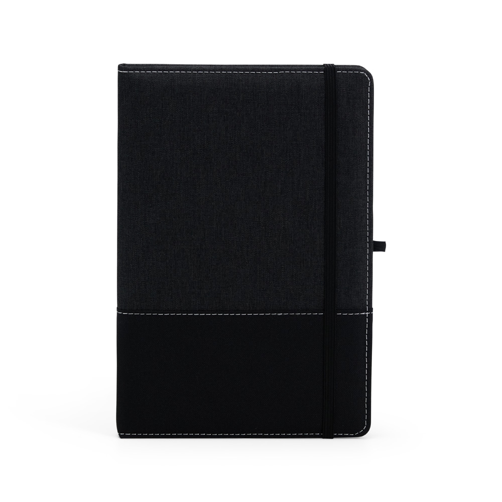 Caderno A5 Poliester PRETO