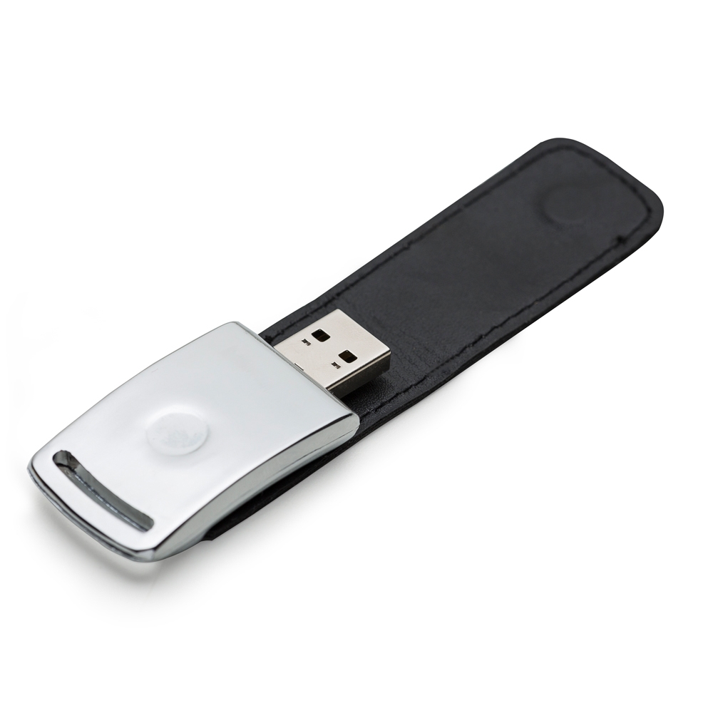 Pen Drive de Couro 4GB 8GB AMARELO
