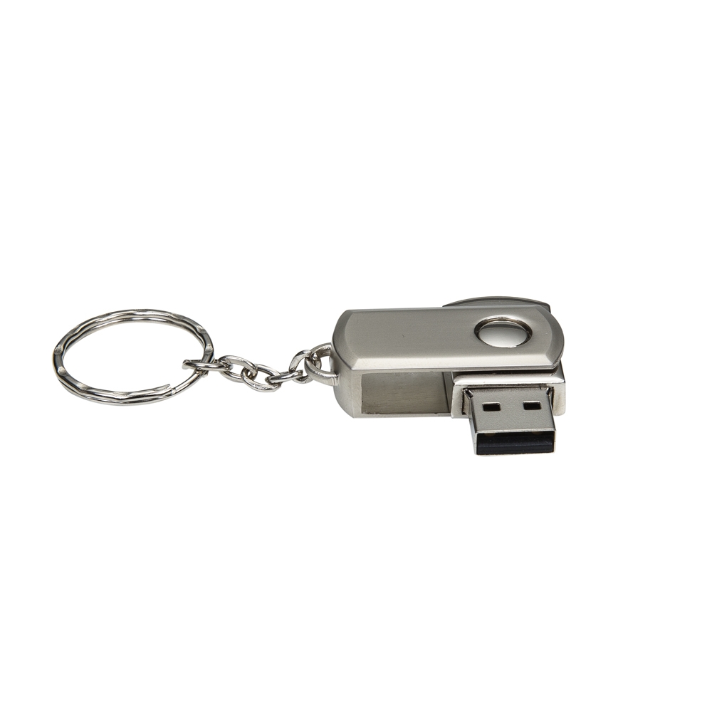 Mini Pen Drive 4GB Giratorio PRATA 4369d1