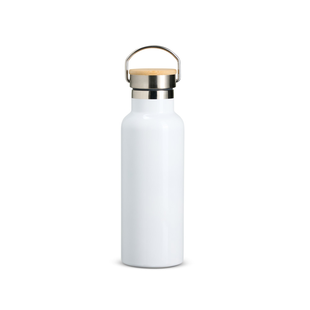 Garrafa Termica Inox 500ml BRANCO